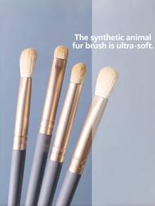 10pcs/Set High Quality Makeup Brushes, Soft Synthetic Nylon Hair, Upgraded Longer ABS Plastic Handle, Assist Quick Makeup Application, Facial Makeup Tools Include Powder Brush, Blush Brush, Contour Brush, Eyeshadow Brush, Eyeliner Brush, Smudge Brush, Concealer Brush, Multi-Functional Makeup Brush Set, Suitable For Beginners, Festivals, Christmas, Valentine's Day, New Year Gifts For Women,Brush Set,Makeup Brush Kit,Make Up Brush Set,Make Up Set Complete,Makeup Brush Set,Complete Makeup Kit,Brush Kit,Brushes Makeup Set,Makeup Gift Set - Multicolor - View 5