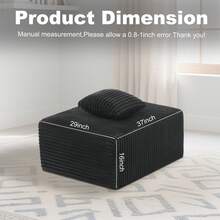 105'' Cloud Sectional Couch, Soft Gray Sectional Sofa,(Pedals Can Be Purchased Separately, And Can Be Combined With Sofa) Boneless Corduroy Sofa With Deep Seat,Modern Modular Couch For Living Room, No Assembly Required,Comfy Plush Corduroy Fabric,Sofa De Sala,Couch,Sofa Cama,Muebles Para Sala, Living Room Furniture, Muebles, Bedroom Furniture Set, Recliner Chair For Adult. - 灰色 - 查看 11