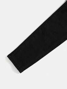 Young Boys' Fashionable Casual Skinny Jeans - Black - View 5