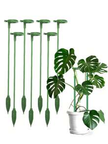 1 pièce - Supports de plantes, supports de pot de fleurs en forme de tiges de soutien pour plantes, tuteur en mousse pliable pour plantes grimpantes d'intérieur - Piquets pour grimpeurs en pot - Grands bâtons de treillis d'intérieur pour plantes d'intérieur - Accessoires - Multicolore - Voir 2