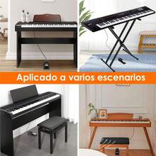 HONGHCL Pedal de Sustain - Pedal de Sostenimiento Universal con Interruptor de Polaridad Parte Inferior de Goma Antideslizante - Pedal Sustain para Teclado Electrónicos - 1 - Ver 5