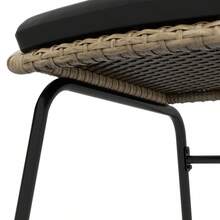 Outsunny 3 Piece Rattan Garden Furniture Set, Balcony Furniture Set With Coffee Table And 2 Chairs, Seating Set With Cushions, Weather Resistant, Polyester, Yellow - 1 - View 4