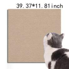 2Pcs Multicolor Polyester Cat Scratch Protectors For Furniture Wall Couch, Pasteable Trimmable Carpet Scratcher Mat For Covering Cat's Tree Tower Scratching Post Replacement Pads, Turn Anything Into A Cat Scratch Pad - M - Xem 2