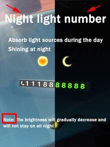 1件装汽车造型临时停车卡电话号码卡牌电话号码停车场停车卡汽车造型汽车配件