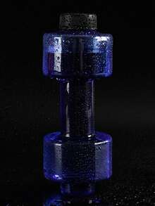 1个防漏哑铃水杯，双用途550毫升哑铃水壶，便携式创意运动水杯，健身房适用 - 彩色 - 查看 8