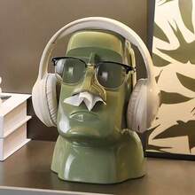 1个创意摩艾石像纸巾盒，高端装饰纸巾架，适用于客厅、茶几、餐桌、浴室纸巾架 - 摩艾石像紙巾盒 - 查看 10