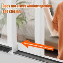 110cm TPE Window Water Stopper, Universal Rainproof Solution, Window Seal Strip, Effective Water Barrier For Window Panes, Rainwater Ingress Prevention, Window Gap Seal Strip - Multicolor - View 12