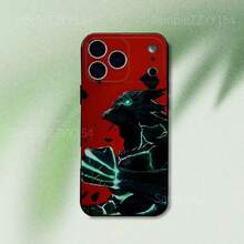 Funda de teléfono con diseño de Kaiju No 8 compatible con iPhone 17, 16, 15, 14, 13, 12, Pro, Max, Plus, E, SE4, Air, Mini, de color negro y material suave - Z1 - Ver 9