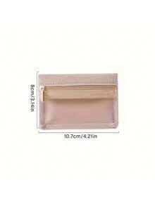 Bộ 6 túi đựng trang sức bằng nhung trong suốt có khóa kéo, thích hợp cho phụ nữ và bé gái, món quà hoàn hảo cho đám cưới và kỷ niệm. - Nhiều màu - Xem 3