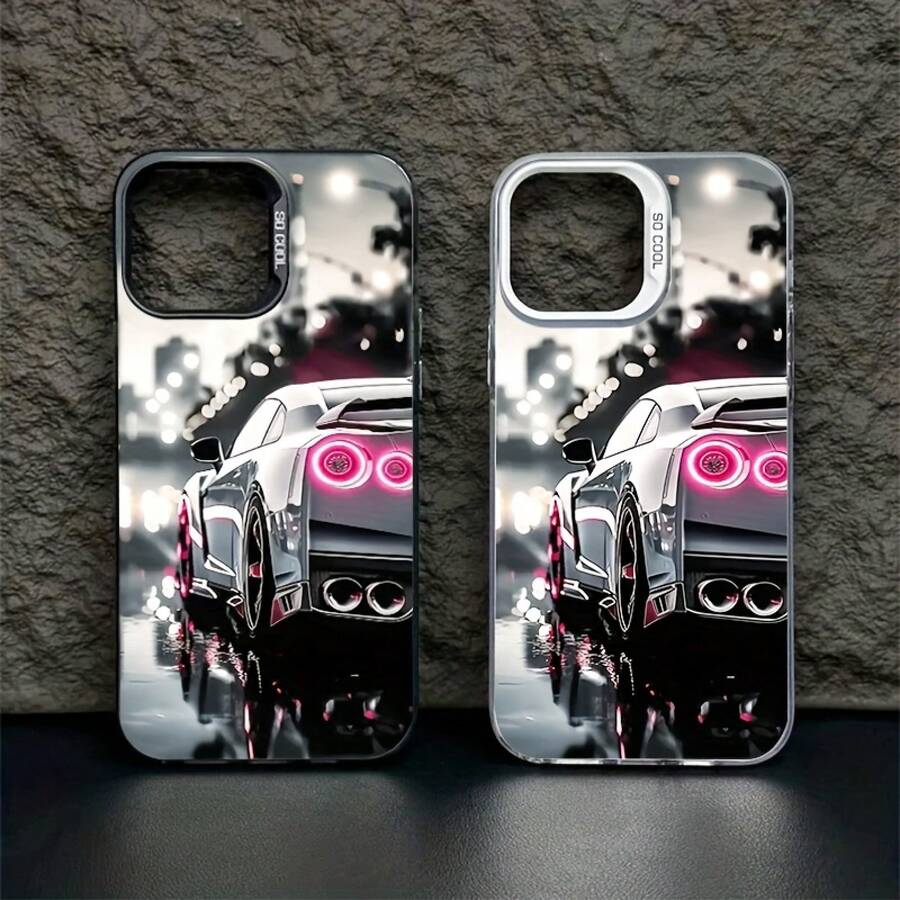 Suitable For 16 Pro Max/ 16 Plus/ 16 Pro/ 16, 15/ 14/ 13/ 12/ 11;All Series Of New Creative And Fashionable Pattern Colorful Gradient IMD Laser Mobile Phone Protective Case, Shockproof And Non-Slip Classic Hybrid Mobile Phone The Ideal Choice For Shell And Gift Giving - Mix - View 1