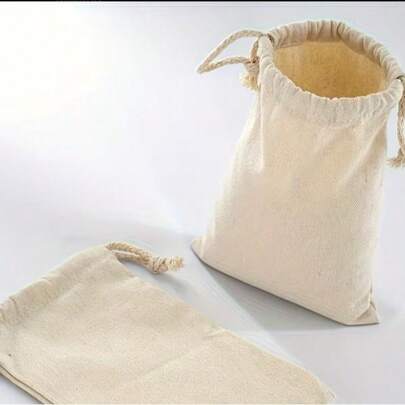 5个/10个装亚麻质感抽绳礼品袋，适用于节日、活动、派对、婚礼、生日、珠宝、化妆品、耳机、移动电源、家居收纳等场合，有多种粗麻布尺寸可供选择。