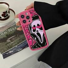 Funda de Teléfono de Película de Terror Scream, Compatible con iPhone 17 16e 16 15 14 13 12 11 Mini Pro Max Air X XR XSMAX 8 7 Plus, Funda Trasera de TPU Suave a Prueba de Golpes, Funda Protectora a Prueba de Golpes, Estilo Anime, Tema de Horror, Funda Protectora Flexible, Impresión UV, Usuarios de Smartphones, Entusiastas del Anime - Colores mixtos - Ver 5