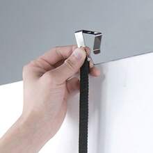 HAWT Flip Flop Rack Organizer Holds 9 Pairs Over Door Organizer Space Saving Shoe Rack Adjustable Hooks Organize Flip Flops  And Oofos Black - như hình ảnh - Xem 5