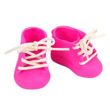 MSYO 多种颜色可选，时尚娃娃鞋，适合18英寸娃娃，是送给小女孩的理想生日礼物或节日礼物。 - 彩色 - 查看 13