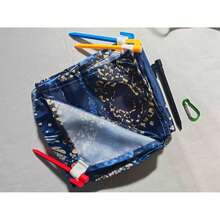 1 件波西米亚曼陀罗沙滩毯 - 防沙、轻便、耐用、适合旅行、露营、野餐 - 彩色蓝色和黄色图案，超大成人尺寸，非常适合海滩度假和户外活动，沙滩巾海滩必需品 - 彩色 - 查看 11