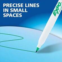 EXPO Dry Erase Markers, Low Odor Ink, Assorted Colors, Ultra Fine Tip, 8 Count - Whiteboard, Calendar, Organization, School Supplies - ColorB - 查看 8