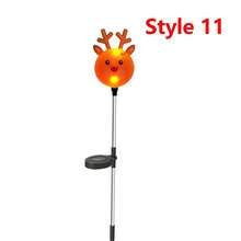 1-5 件 LED 户外太阳能地插圣诞老人雪橇灯，防水太阳能庭院装饰圣诞驯鹿灯 - 彩色 - 查看 25