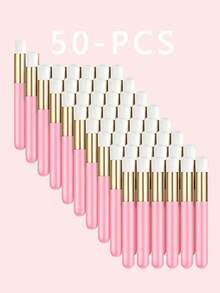 50PCS 100PCS Eyelash Extension Cleaning Brush Nose Black Head Washing Micro Brush Eyebrow Lashes Wash Shampoo Foam Clean Brush - Multicolor - View 1