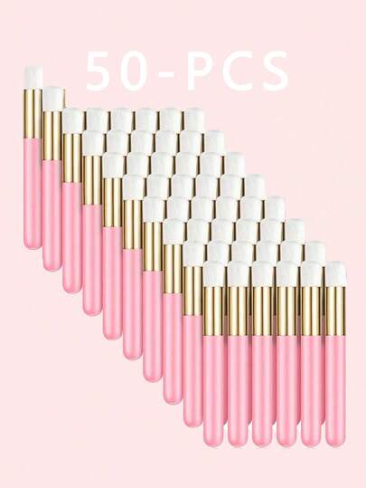 50PCS 100PCS Eyelash Extension Cleaning Brush Nose Black Head Washing Micro Brush Eyebrow Lashes Wash Shampoo Foam Clean Brush