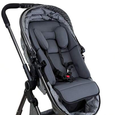 1个通用婴儿推车座椅垫，柔软透气，婴儿旅行睡垫，适用于多种推车