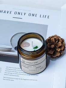 FAMILY SHIP 100g/1pc Mint Scented Candle, Smokeless Burning, Long-Lasting Fragrance, Suitable For Bathroom, Workout, Sleeping, Home Decor, Gifts For Friends, Girlfriend, Elders, New Year, Birthday, Festivals, Mother's Day, Thanksgiving, Valentine's Day