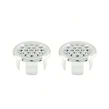 10pcs Stainless Steel Sink Overflow Cover, Decorative Sink Drain Cover With Knob, Leak-Proof And Easy To Install Bathroom And Kitchen Sink Overflow Plug, Modern Sink Accessories Bathroom Accessories Bathroom Tools - Multicolor - View 16