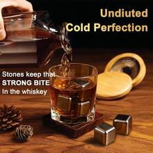 Kit para Ahumar Cócteles, Ahumador de Cocteles, Set de Whisky Ahumado con 4 Virutas de Madera Saborizadas y Cubitos de Hielo Reutilizables para Cócteles Old Fashioned, Bebidas - Regalos Bourbon - 1 - Ver 3