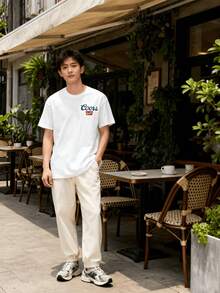 Our Store Offers Versatile Prints For Single Wear. You Can Come In And Take A Look At The You Can Come In And Take A  Men's Casual Round Neck Short Sleeved Pure Halloween Dogs Beer Coors Banquet \ T-Shirt, Beer, Dog Tee , 1 Piece And Comfortable Cotton Top For Outdoor Use In Spring, Summer, Autumn,MenSoft Graphic Simple Top, Everyday T-Shirtern Daily Wear ShirtNew Autumn TopsHalloweenSoft T-Shirt Regular Fit Shirt, & Christmas Thanksgiving Day Valentine's Pride Father's Easter Mother's New Year Spring Festival, Printed Sleeve They Are Excellent Gifts T-Shirts Feature, Youthful Fashionable Design, Tees Men, Women, Back To School College Essential Men Fall Clothes A - trắng - Xem 3