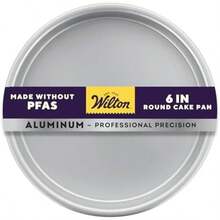 Wilton 2105-2185 Molde de aluminio redondo de 6 x 2 in. (15 x 5 cm)(6 in. (Pack of 1) Redondo de 6 pulgadas) - Multicolor - Ver 1