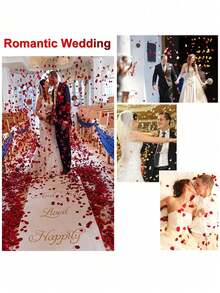 1000/5000/10000pcs Rose Petals, Artificial Rose Petals, Fake Roses, Suitable For Valentine's Day, Birthday, Romantic Night, Wedding Decoration, Anniversary Flower Decor, Red, Burgundy, Rose Red, Beige