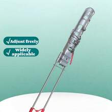 Adjustable Stainless Steel Automatic Fishing Rod Holder - Spring Loaded, Easy Ground Insertion, Foldable Rod Holder With Red Grip Bracket