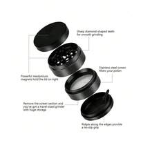 Cute Tobacco/Herb Grinder - Pink & Pretty Strawberry/Cherry Metal Grinder, 4-Piece 50MM, Smoking Accessories, For Smokers - 櫻桃 - 查看 11