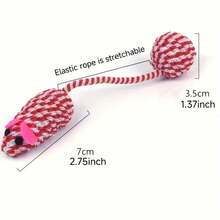 Fun Interactive Plush Mouse Cat Toy For Medium-Sized Dogs - Bite-Resistant And Playable Accessories - Random Color, 1 Piece - View 4