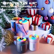 Mini Humidifier And Essential Oil Diffuser - Bedroom, Office, Car Use With Cool Mist Technology, Quiet High Mist Volume And LED Night Light - Compact And Portable Design For Home And Work - trắng - Xem 1