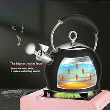 Haus Roland Ấm đun nước bằng thép không gỉ 3 lít, tương thích với bếp ga, bếp lửa và bếp từ, cấu tạo bền chắc, thiết kế trang nhã, đồ dùng nhà bếp hiện đại, dễ vệ sinh. - Be - Xem 6