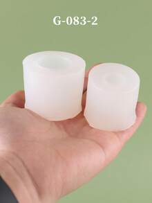 可爱蜜罐熊蜡烛硅胶模具，可重复使用硅胶模具，蜜罐熊蜡烛适用于卧室、客厅、节日、滴胶模具、石膏模具、家居装饰 - 白色 - 查看 9