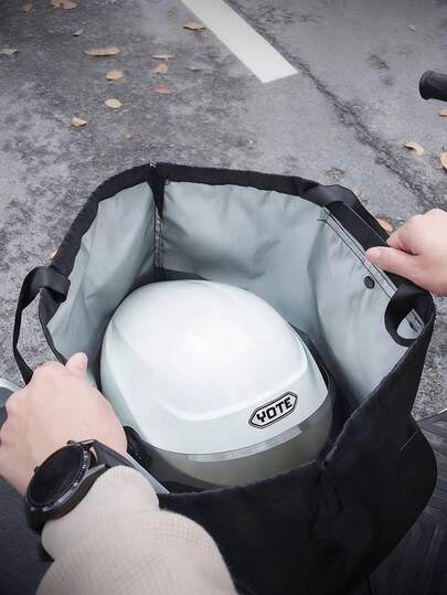 Waterproof Motorcycle Helmet Storage Bag – Large Capacity Carry Case For Full & Half Helmets, Electric Scooter & E-Bike Riders – Durable Oxford Fabric With Snap Closure & Handle Design – Portable Dust Protection Cover For Motorbike, Cycling, Skiing Helmets