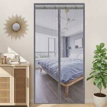 Cortina Antimosquitos Magnética Novedad Verano, Sin Agujeros con Pegamento Integrado, Indispensable en el Hogar, Dos Colores y Dos Tamaños Disponibles - Gris - Ver 12