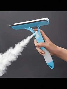 1pcs 3-In-1 Bathroom Glass & Mirror Cleaner With Spray & Squeegee - 淺藍色 - 查看 6