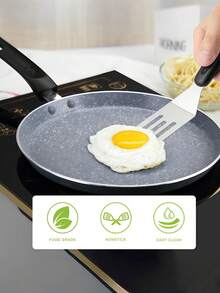 Mini Style Pancake Fruit Pan Fry Shovel Teppanyaki Beef Chop Shovel Japanese Cuisine Small Leaky Shovel Cooking Tool Japanese Cuisine Shovel Teppanyaki Stainless Steel Beef Chop Shovel Browni Tiramisu Cake Small Leaky Shovel Cooking Tool - Multicolor - View 6