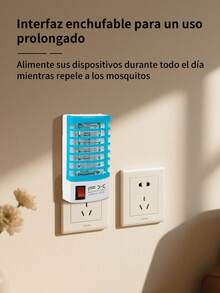 4 piezas Lámpara Portátil Automática para Matar Mosquitos con Atracción UV, Matamoscas en Tiempo Real, Funcionamiento a Bajo Voltaje para Hogar, Oficina, Viajes,Dispositivo Compacto Repelente de Insectos (110 Enchufe)Lampara para matar mosquitos E Insectos , LAMPARA EFECTIVA PARA MOSQUITOS , SE CONECTA DIRECTO A LA LUZ. - Multicolor (4 piezas) - Ver 5