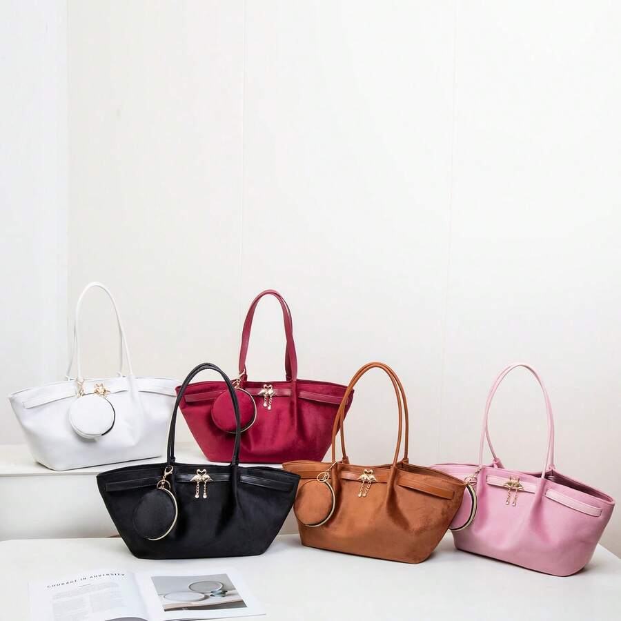 Bolsa de ombro feminina vintage Maillard de grande capacidade, modelo novo e moderno, versátil e ideal para o dia a dia.