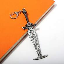 1pc Destroyer Warrior Keychain, Demon Soldier Judgment Sword Weapon Metal Pendant