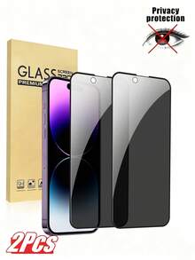 两片装，兼容 17/16 Pro Max/16 Pro/16/16 Plus/15 Pro Max/15/15 Pro/15 Plus/14 Pro Max/14 Pro/14/14 Plus/13 Pro Max/13/13 Pro/12/11，6.9 英寸防窥钢化玻璃膜，触感顺滑灵敏，兼容 防窥屏幕保护膜，手机配件，黑色边框丝网印刷防窥屏幕保护膜 - 黑色 - 查看 20