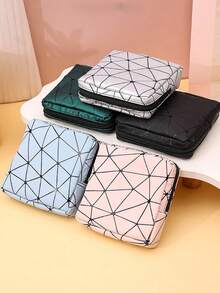 1pc Creative New Fashionable Cute Girl Portable Sanitary Pad Storage Bag, Mini Cartoon Girl Period Hygiene Pad Organizer Bag, Travel Cosmetic Bag, Coin Purse, Toiletry Bag, Multi-Functional Storage Bag, Suitable For Storing Coins, Cosmetics, Lipstick, Sanitary Pads, Tissues And Other Small Items, Applicable For Women Business Trip, Travel, Vacation, Student Back To School, Can Be Used As Gifts For Friends, Valentine's Day Gifts, Souvenirs - Multicolor - View 4