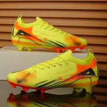 New Soccer Cleats, Durable & Non-Slip, Suitable For Sports Training And Matches, Adult Unisex - Yellow - View 1