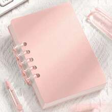 4/2/1 Pc Mini A7 Loose-Leaf Notebook, Cute Portable Memo Pad, Bright Macaron Colors, Pocket Size, English Loose-Leaf Notepad, School Supplies, Back To School Season - Multicolor - View 21