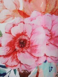 Oversized Retro Style Mid-Length Kimono Cover Up, Beach Cover Up Swimsuit Wrap For Plus Size, Summer - White - View 9