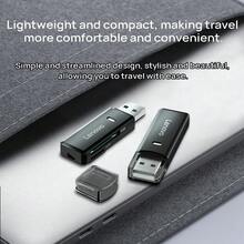 Lenovo E202 讀卡機 USB2.0蓋帽款 雙卡單獨 檔案輕鬆讀取 高速 即插即用 黑色 - 黑色 - 查看 3