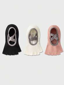 1/3/6 Đôi tất tập yoga chuyên nghiệp nhiều màu cho nữ, tất thuyền hở mũi bằng silicon chống trượt, thích hợp cho Pilates, Yoga, sử dụng trên sàn nhà trong nhà, thích hợp cho trang phục thể thao mùa thu/đông, xuân/hè - Nhiều màu - Xem 12